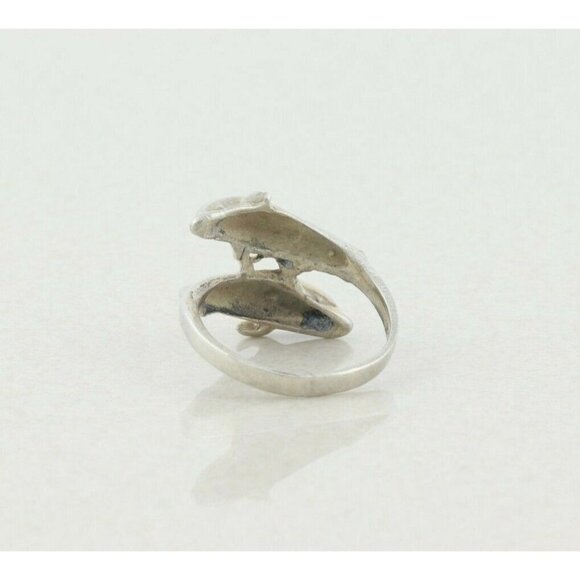 Sterling Silver Dolphin Ring size 6 1/2 - Picture 7 of 7